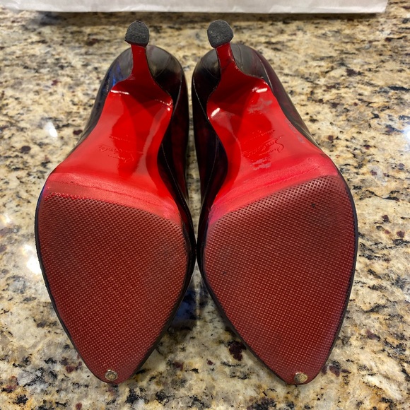 Christian Louboutin Stilettos! Burgundy/Black. Size 40. Gorgeous! - Picture 7 of 14